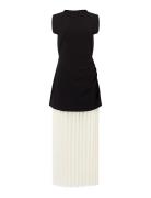 Zion Pleated Skirt Dress Polvipituinen Mekko Multi/patterned French Co...