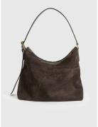 Bassano Walnut Suede/Vacchetta Bags Small Shoulder Bags-crossbody Bags...