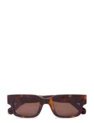 Leon Tortoise Brown Neliönmuotoiset Aurinkolasit Brown Corlin Eyewear