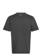 Classic Fit Knit T Shirt Tops T-shirts Short-sleeved Grey Hollister