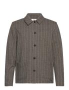 Libre Ax Stripes Tops Overshirts Brown Gabba