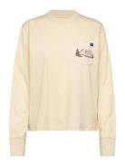 Westray Tops T-shirts Long-sleeved Cream KAVU