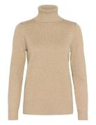 J2046, Milasz Rollneck Pullover Tops Knitwear Turtleneck Beige Saint T...