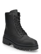 Z9447 Shoes Boots Ankle Boots Laced Boots Black Rieker