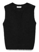 Kala Knit Vest Vests Knitted Vests Black Noella