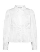 Malika Shirt Tops Shirts Long-sleeved White A-View