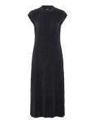 Plisse Maxi Dress Maksimekko Juhlamekko Black Calvin Klein