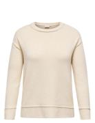 Carhazel Life Ls Detail O-Neck Bf Knt Tops Sweat-shirts & Hoodies Swea...