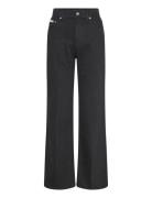Ultra High Wide Leg True Black Bottoms Jeans Wide Black Calvin Klein J...
