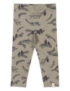 Legging Printed Bottoms Leggings Khaki Green Petit Piao