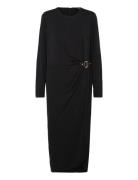Str Matte Jersey-R-Knit Dress Designers Knee-length & Midi Black Laure...