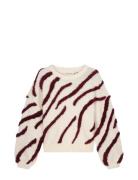 Zebra Pullover Tops Knitwear Jumpers Cream Fabienne Chapot