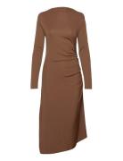 Aliz Ls Polvipituinen Mekko Brown Tiger Of Sweden