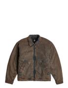 A-Line Padded Coach Jacket Vuorillinen Takki Topattu Takki Brown G-Sta...