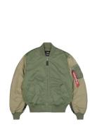 Ma-1 Camo Back Embroidery Bombertakki Takki Green Alpha Industries