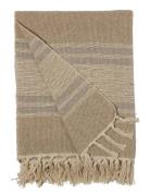 Throw Home Textiles Cushions & Blankets Blankets & Throws Beige Au Mai...