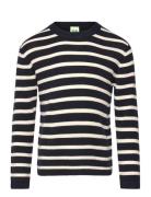 Longsleeve Tee Tops Knitwear Pullovers Navy FUB