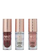 Revolution Pout Bomb Plumping Lip Gloss Trio Gift Set Huulikiilto Meik...