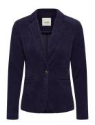 Ihkate Corduroy Bl3 Blazers Single Breasted Blazers Navy ICHI