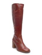 Long Boots Korkeavartiset Saapikkaat Brown Billi Bi