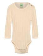 Baby Rib Body Bodies Long-sleeved Cream FUB