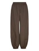 Baloon Pants Bottoms Trousers Wide Leg Brown A-View