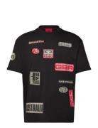 Druve_Rb Tops T-shirts Short-sleeved Black HUGO