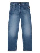 Anbass Trousers Slim C-Stretch Bottoms Jeans Slim Blue Replay
