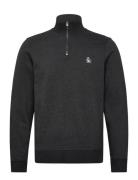 L/S Fleece Quarter Z Tops Sweat-shirts & Hoodies Sweat-shirts Grey Ori...