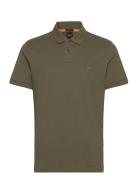 Passenger Tops Polos Short-sleeved Khaki Green BOSS