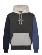 Logo Double-Knit Hoodie Tops Sweat-shirts & Hoodies Hoodies Multi/patt...