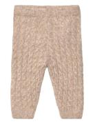 Knitted Leggings Bottoms Leggings Beige Mango