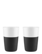 2 Cafe Latte-Krus Black Home Tableware Cups & Mugs Coffee Cups Multi/p...