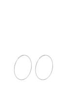 Raquel X-Large Hoop Earrings Silver-Plated Accessories Jewellery Earri...