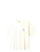 Wbbaine Noodle Tee Tops T-shirts Short-sleeved Cream Woodbird