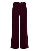 Pd-Asta French Jeans Baby Cord Bottoms Jeans Flares Burgundy Pieszak