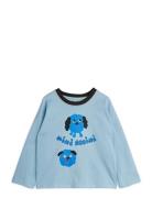 Doggies Sp Ls Tee Tops T-shirts Long-sleeved T-shirts Blue Mini Rodini