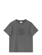 Parry Logo- Heavy Jersey Tops T-shirts & Tops Short-sleeved Grey Day B...