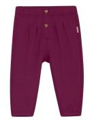 Pants Sweat Bottoms Sweatpants Burgundy Minymo