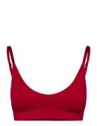 Dianne Triangle Bralette Lingerie Bras & Tops Soft Bras Bralette Red H...