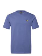 Plain T-Shirt Tops T-shirts Short-sleeved Blue Lyle & Scott