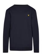 Fly Fleece Crew Tops Sweat-shirts & Hoodies Sweat-shirts Navy Lyle & S...
