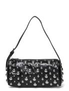 Studded Shoulder Bag Bags Top Handle Bags Black Gina Tricot
