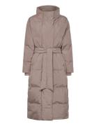 Lr-Mona Vuorillinen Takki Topattu Takki Beige Levete Room