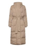 Lr-Mona Vuorillinen Takki Topattu Takki Beige Levete Room