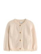 Cardigan I Merinoull Tops Knitwear Cardigans White Lindex