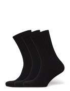 3-Pack Rib Socks Underwear Socks Regular Socks Black Weekday