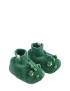 Beth Crocodile Plush Slippers Aamutossut Sisäkengät Green Liewood
