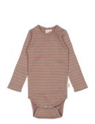 Body L/S Modal Striped Bodies Long-sleeved Multi/patterned Petit Piao