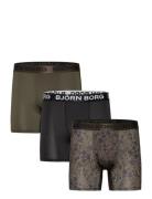 Sports Microfiber Boxer 3P Bokserit Black Björn Borg